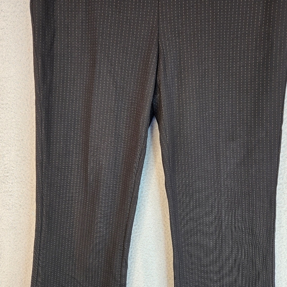 Amanda & Chelsea Women's Dress Career Pants Sz 8 Thick Stretchy Black Tiny Dots - Picture 3 of 12